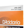 D'Addario EJ10 80/20 Bronze Extra Light 10-47