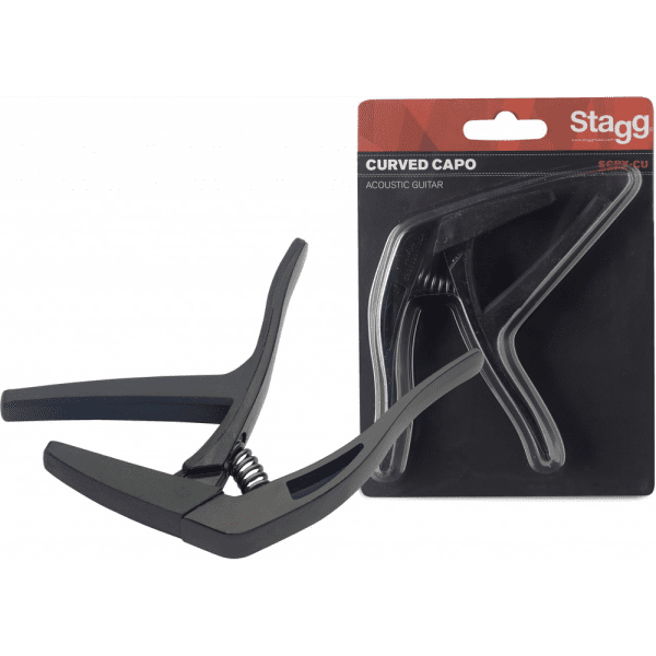 Stagg Capodastre Guit Acoustique Noir