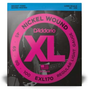 D'Addario EXL170 Nickel Wound Bass Light 45-100 Long Scale