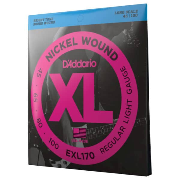 D'Addario EXL170 Nickel Wound Bass Light 45-100 Long Scale