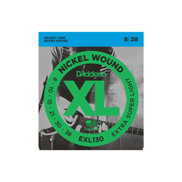 D'Addario Nickel Wound Extra-Super Light 8-38 EXL130