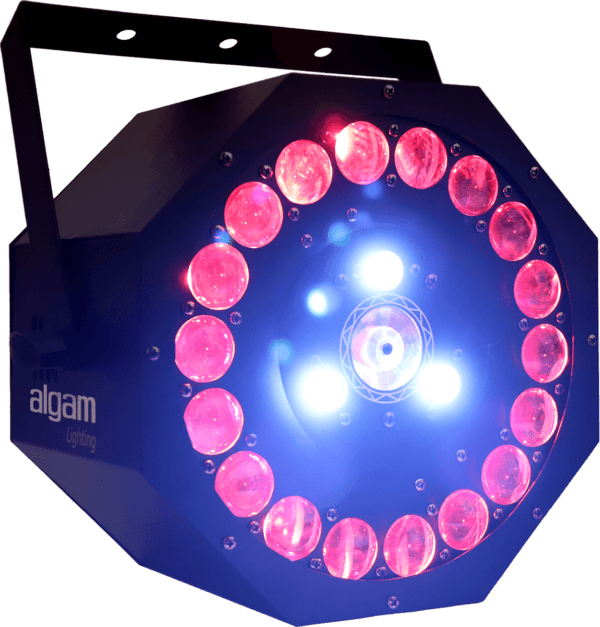 Effet LED 3 x 18W 3 en 1 avec laser Algam Lighting SUNFLOWER
