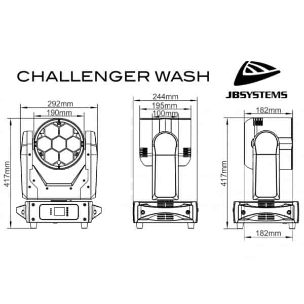 Jeux de lumière JB Systems CHALLENGER WASH