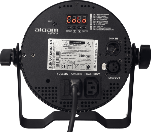 Par LED 12 x 10W RGBW Algam Lighting SLIMPAR-1210-QUAD