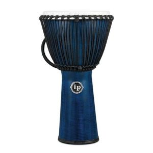 Latin Percussion Djembe World Beat FX Rope Tuned Bleu LP724B