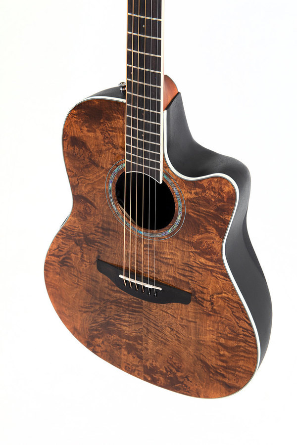 Ovation Celebrity Standard Plus Mid Cutaway Nutmeg Burled Maple CS24P-NBM-G
