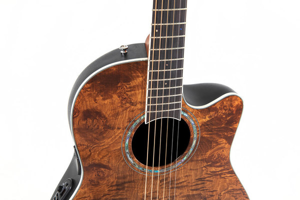 Ovation Celebrity Standard Plus Mid Cutaway Nutmeg Burled Maple CS24P-NBM-G