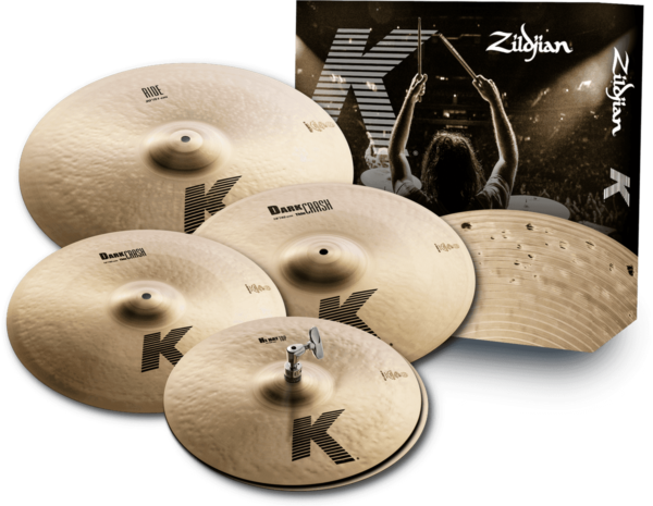 Pack cymbales Zildjan K Set 14"-16"-20" + 18" K0800-I7