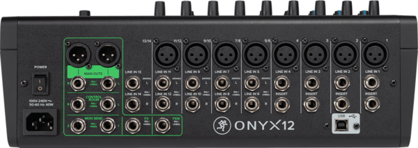 Table de mixage USB 12 canaux + effets Mackie ONYX12