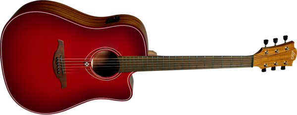 Lag Tramontane Dreadnought Electro Special Edition Red Burst