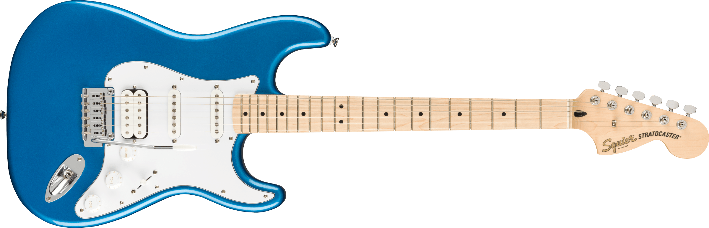 Squier Affinity Series Strat HSS Pack MN Lake Placid Blue + Frontman 15G