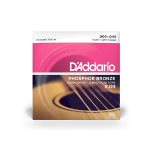 Cordes Guitare Acoustique Bronze Phosphoreux Light (.012-.053) - Jeu 6 Cordes, Son Riche, Durable
