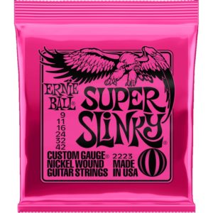 Ernie Ball Slinky Nickel Wound Super slinky 09-11-16-24w-32-42 CEB2223