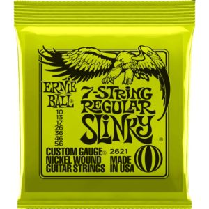 Ernie Ball Slinky Nickel Wound Regular slinky 7 cordes 10-13-17-26-36-46-56 CEB2621