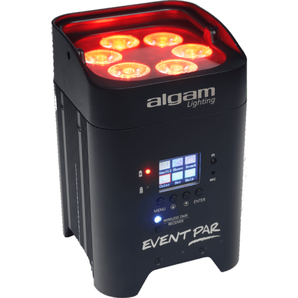Par sur batterie LED 6 x 12W RGBWAUV Algam Lighting EVENTPAR