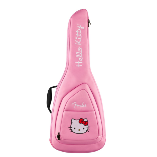 Housse Fender x Hello Kitty rose pour guitare électrique