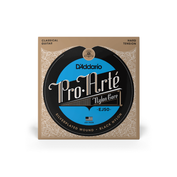 D'Addario EJ50 Pro-Arté Black Nylon Hard Tension