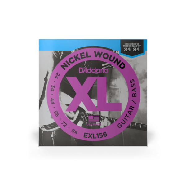 D'Addario EXL156 Nickel Wound Fender Bass VI 24-84