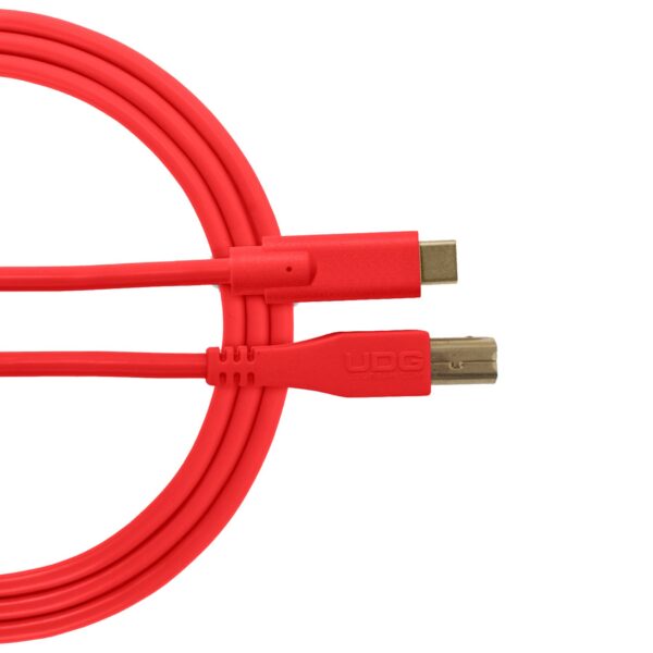 UDG Câble UDG USB 2.0 C-B Rouge Droit 1.5m U96001RD – Image 2