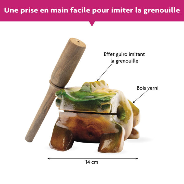Fuzeau Guiro Grenouille 14cm – Image 2