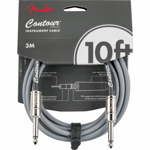 Fender Câble jack / jack  Contour Inca Silver 3m