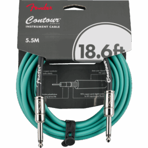 Fender Câble jack / jack  Contour Sherwood Green 5.5m