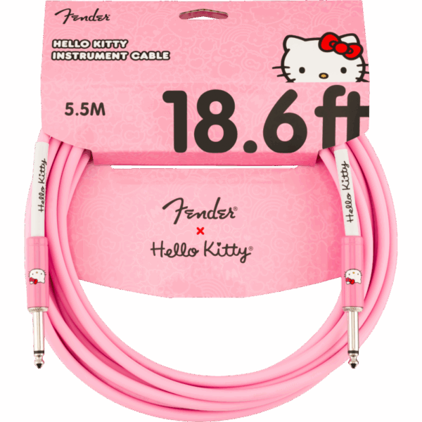 Fender x Hello Kitty Câble jack / jack Pink Original 5.5m