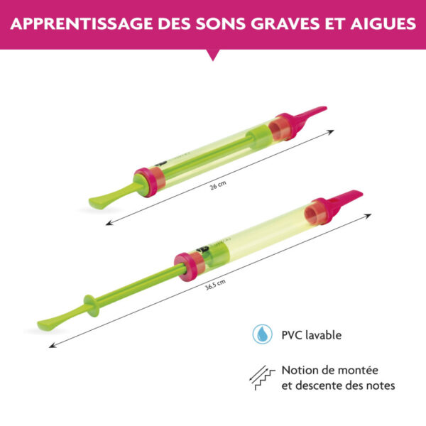 Fuzeau Flûte à coulisse transparente – Image 2