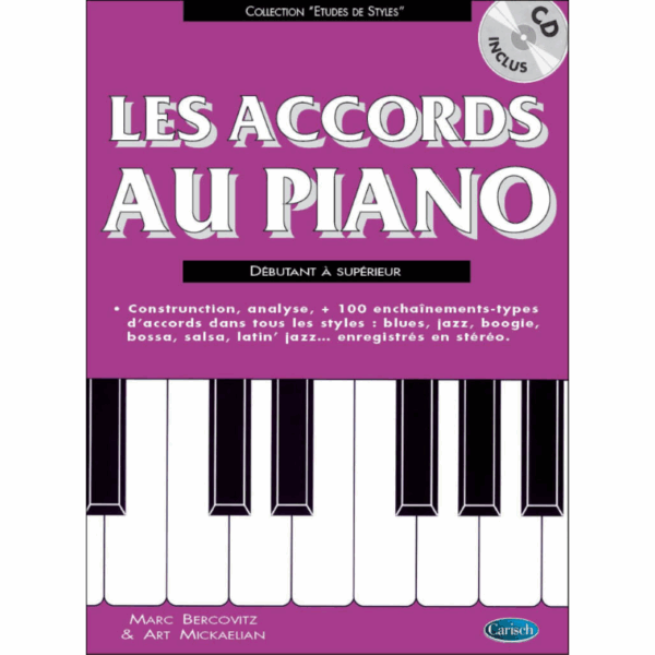 Les Accords au Piano Débutant à Supérieur - Bercovitz