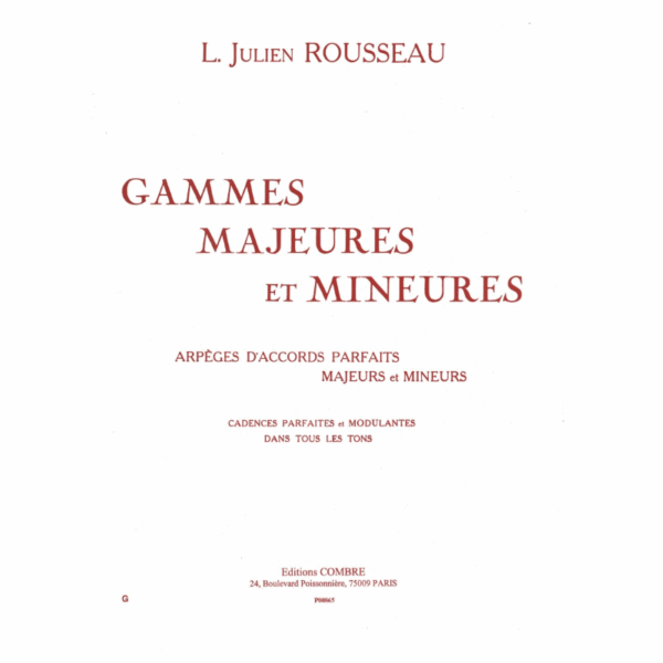 Gammes majeures et mineures - Rousseau