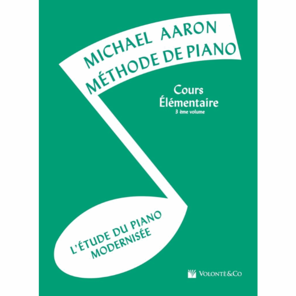 Méthode de Piano Cours Élémentaire Vol.3 - Aaron