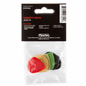Dunlop Sachet Variety Pack JAZZ III, 6 médiators PVP103