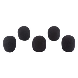 Hilec Lot 5 bonnettes micro en mousse noire