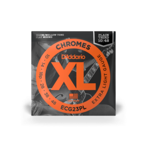 D'Addario Chromes Flat Wound Extra Light 10-48 ECG23PL 3e corde non filée