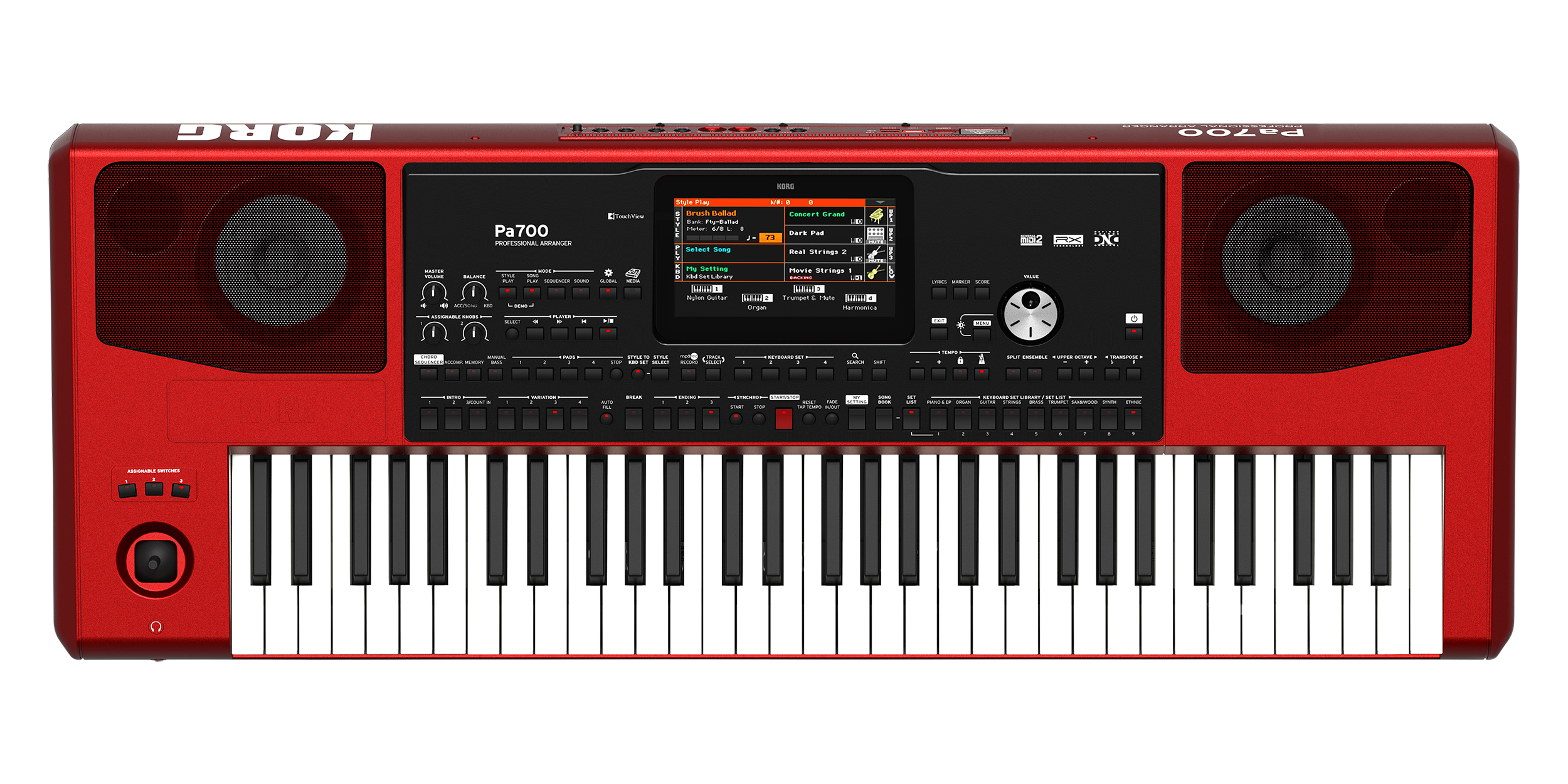 Korg PA700 Rouge