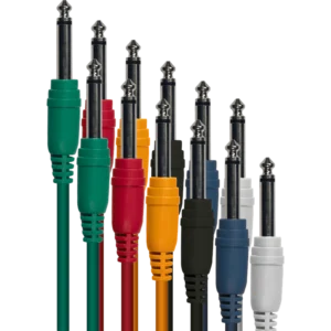 Yellow Cable Patch Jack mono/jack mono 90 cm (x6) P090-6