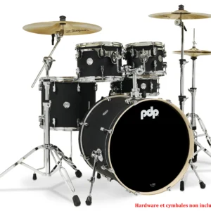 PDP Concept Maple Shell 5 fûts 22" Satin Black PDCM2215BK